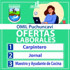 OPORTUNIDADES LABORALES – 19 DE JULIO 2021