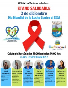 STAND SALUDABLE ATENDERÁ EN HORCÓN