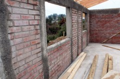 IMPORTANTE GRADO DE AVANCE PRESENTA SEDE SOCIAL QUE MUNICIPIO CONSTRUYE EN LOCALIDAD DE LA CHOCOTA