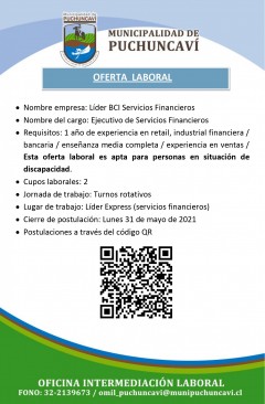 OFERTA LABORAL: EJECUTIVO/A FINANCIERO