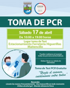 TOMA DE PCR MASIVO EN MAITENCILLO