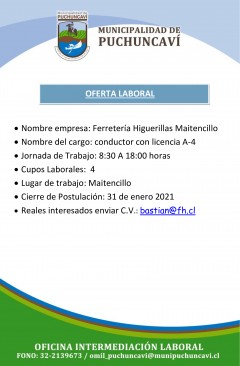 OFERTA LABORAL