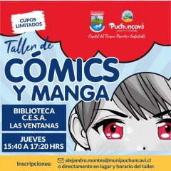 VEN Y PARTICIPA: TALLER DE CÓMICS Y MANGA