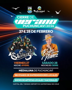 CIERRE DE VERANO PUCHUNCAVÍ 2026 YA TIENE FECHA