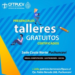 CFT CON SEDE EN NUESTRA COMUNA IMPARTIRÁ TALLERES GRATUITOS 