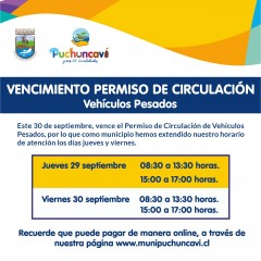 AMPLÍAN PLAZO DE ATENCIÓN PARA OBTENER PERMISO DE CIRCULACIÓN DE VEHÍCULOS PESADOS