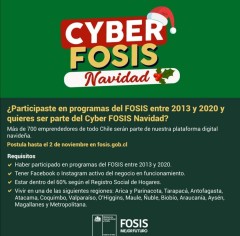 FOSIS INVITA A PARTICIPAR DE 