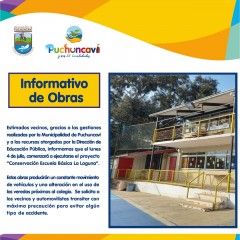 SE INICIARÁN TRABAJOS EN ESCUELA BÁSICA LA LAGUNA