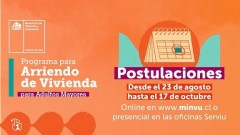 SE ABRIRÁN LAS POSTULACIONES PARA EL SUBSIDIO DE ARRIENDO PARA EL ADULTO MAYOR