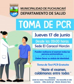 TOMA DE MUESTRAS PCR EN HORCÓN