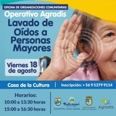INSCRÍBETE EN EL NUEVO OPERATIVO DE LAVADO DE OÍDOS PARA PERSONAS MAYORES