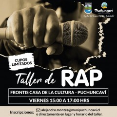 VEN Y PARTICIPA:  TALLER DE RAP