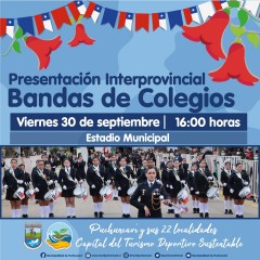 PRESENTACIÓN INTERPROVINCIAL DE BANDAS DE GUERRA DE COLEGIOS SE DESARROLLARÁ EN PUCHUNCAVÍ