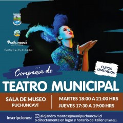 VEN Y PARTICIPA  TALLER COMPAÑÍA DE TEATRO