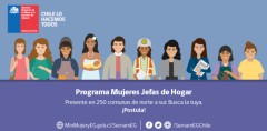 SE ABREN POSTULACIONES AL PROGRAMA MUJERES JEFAS DE HOGAR