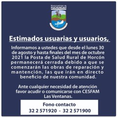TRABAJOS EN POSTA RURAL HORCÓN