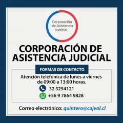 FORMAS DE COMUNICACIÓN CORPORACIÓN DE ASISTENCIA JUDICIAL