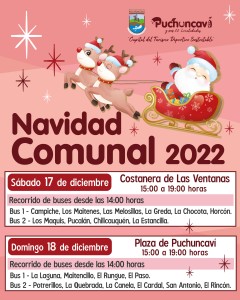 TE INVITAMOS A DISFRUTAR DE LA NAVIDAD COMUNAL