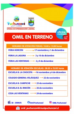 ➡️➡️➡️ OMIL EN TERRENO: ACERCANDO NUESTROS SERVICIOS A LA COMUNIDAD 