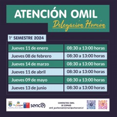 OMIL SE TRASLADARÁ UNA VEZ AL MES HASTA LA DELEGACIÓN DE HORCÓN