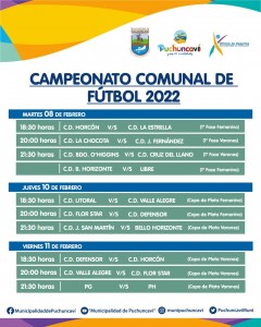 HOY COMIENZA LA PRIMERA DE TRES JORNADAS DEL CAMPEONATO DE FÚTBOL DE ESTA SEMANA