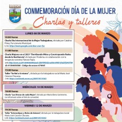 CHARLAS Y TALLERES EN CONMEMORACIÓN DÍA DE LA MUJER 2021