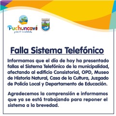 FALLA SISTEMA TELEFÓNICO