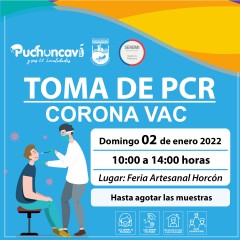 CORONA VAC PARA TESTEO PCR SE INSTALARÁ EN COSTANERA DE HORCÓN