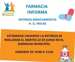 ENTREGA MEDICAMENTOS HOSPITAL GUSTAVO FRICKE