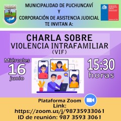 CHARLA SOBRE VIOLENCIA INTRAFAMILIAR