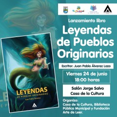 LANZAMIENTO DEL LIBRO LEYENDAS DE PUEBLOS ORIGINARIOS SE RALIZARÁ EN PUCHUNCAVÍ