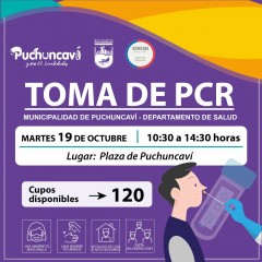 SEREMÍA DE SALUD EN COORDINACIÓN CON NUESTRO MUNICIPIO DESARROLLARÁN MASIVA TOMA DE MUESTRAS PCR