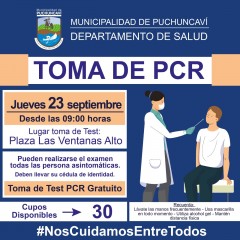 TOMA MUESTRAS PCR EN LAS VENTANAS