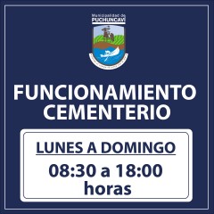 HORARIO FUNCIONAMIENTO CEMENTERIO MUNICIPAL
