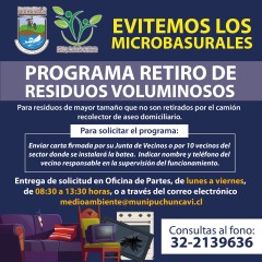 DESECHA TU RESIDUO VOLUMINOSO, EVITEMOS LOS MICROBASURALES