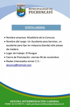 OFERTAS LABORALES