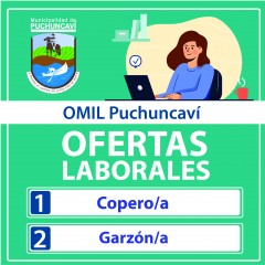 OPORTUNIDADES LABORALES – 21 DE JULIO 2021