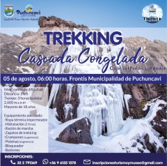 INSCRÍBETE Y PARTICIPA DEL TREKKING A LA CASCADA CONGELADA EN LOS ANDES