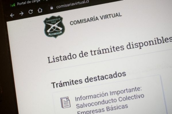 PERMISOS TEMPORALES SÓLO PODRÁN SER OBTENIDOS CON CLAVE ÚNICA O REGISTRÁNDOSE EN EL SITIO WEB COMISARÍA VIRTUAL