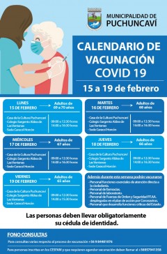 TERCERA SEMANA DE VACUNACIÓN COVID