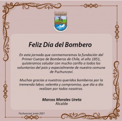 FELIZ DÍA DEL BOMBERO