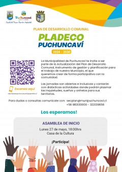 COMIENZA PROCESO DE ACTUALIZACIÓN DEL PLAN DE DESARROLLO COMUNAL, PLADECO, PARA PUCHUNCAVÍ