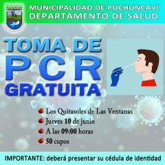 TOMA MUESTRAS PCR EN LAS VENTANAS