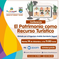 CONFERENCIA: PATRIMONIO COMO RECURSO TURÍSTICO