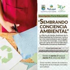 INSCRIPCIÓN EMPRENDEDORES/AS FERIA EDUCATIVA “SEMBRANDO CONCIENCIA AMBIENTAL” 🌎🥰♻