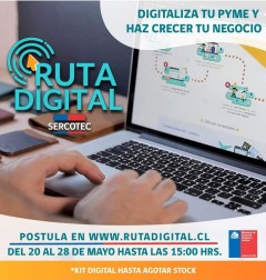 SERCOTEC INVITA A PARTICIPAR DE RUTA DIGITAL