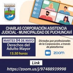 CHARLA DERECHOS DEL ADULTO MAYOR