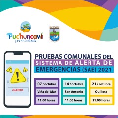 PRUEBAS SISTEMA DE ALERTA DE EMERGENCIAS, SAE