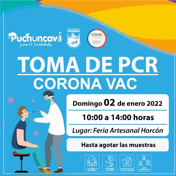 CORONA VAC PARA TESTEO PCR SE INSTALARÁ EN COSTANERA DE HORCÓN