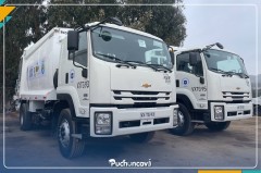 MUNICIPIO INCORPORA TRES NUEVOS CAMIONES RECOLECTORES PARA FORTALECER EL SERVICIO DE ASEO COMUNAL